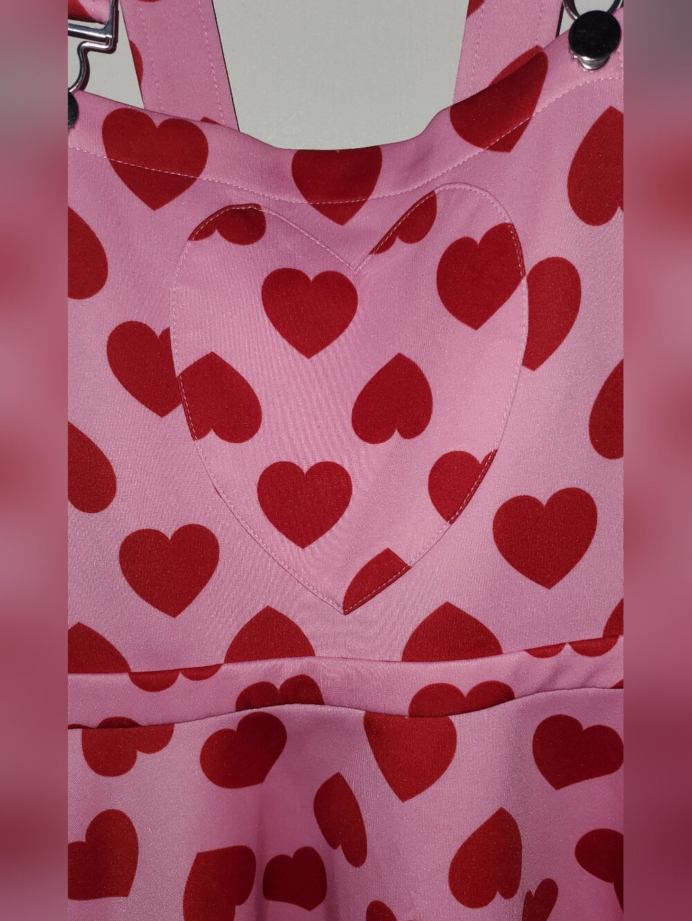 Hot Topic Pink and Red Heart Dress - Picture 5 of 7